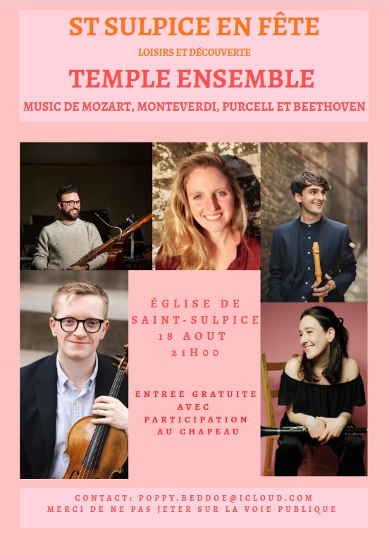 Concert de Temple Ensemble à Saint-Sulpice