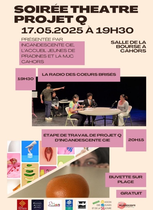 Soirée théatre "Projet Q" à la MJC