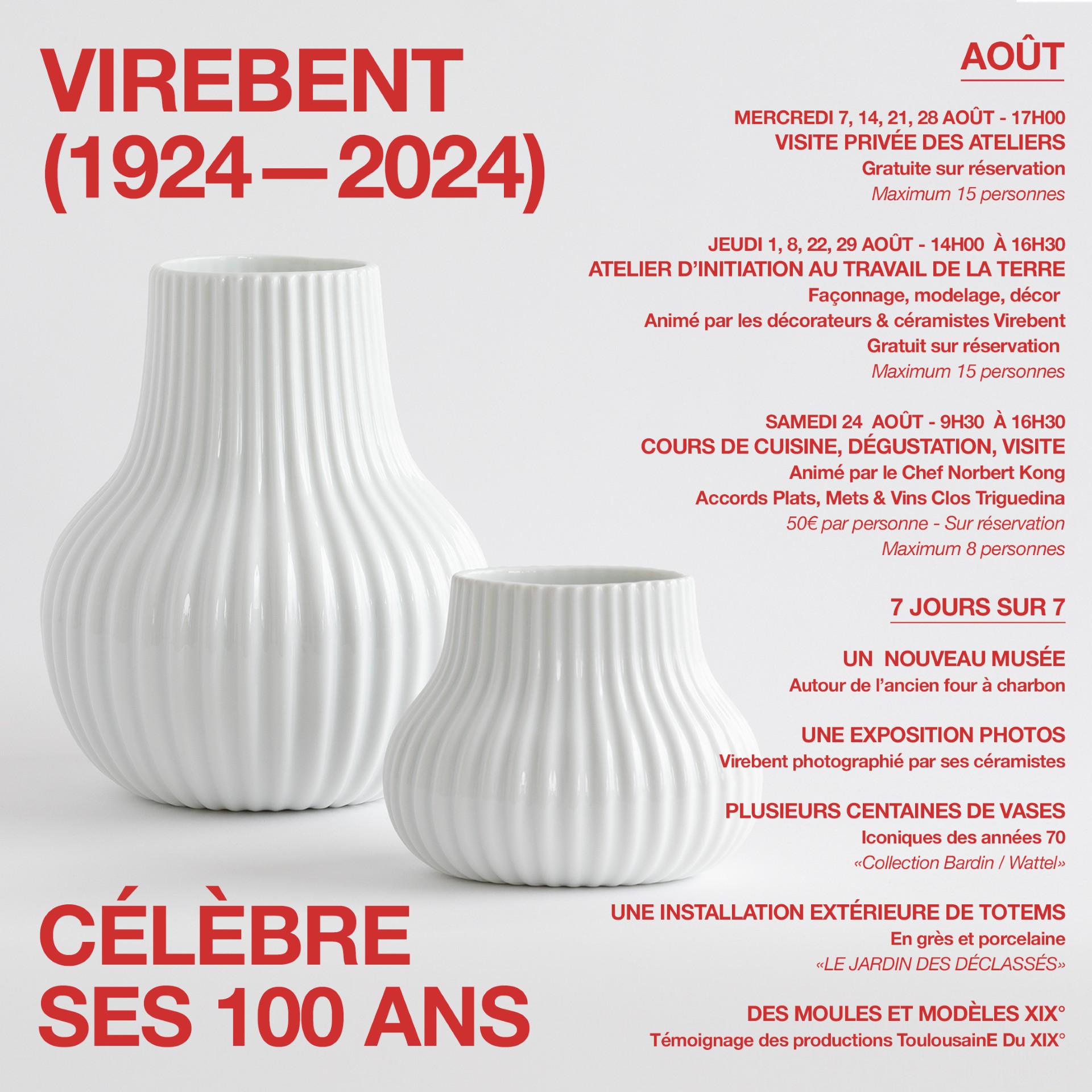 1924 - 2024: Les 100 ans de Virebent: Décor sur céramique, Puy-l'Évêque - photo 4