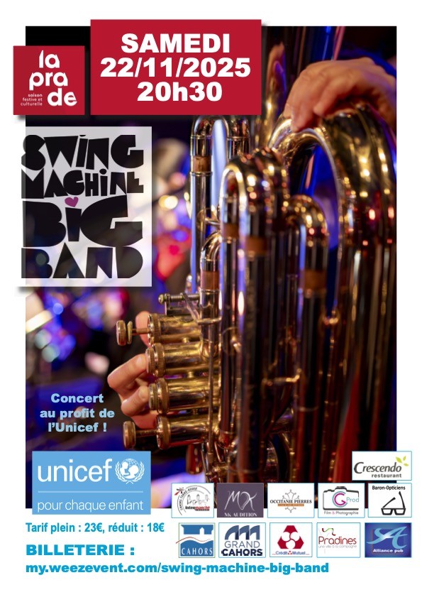 Concert : Swing Machine Band pour Unicef