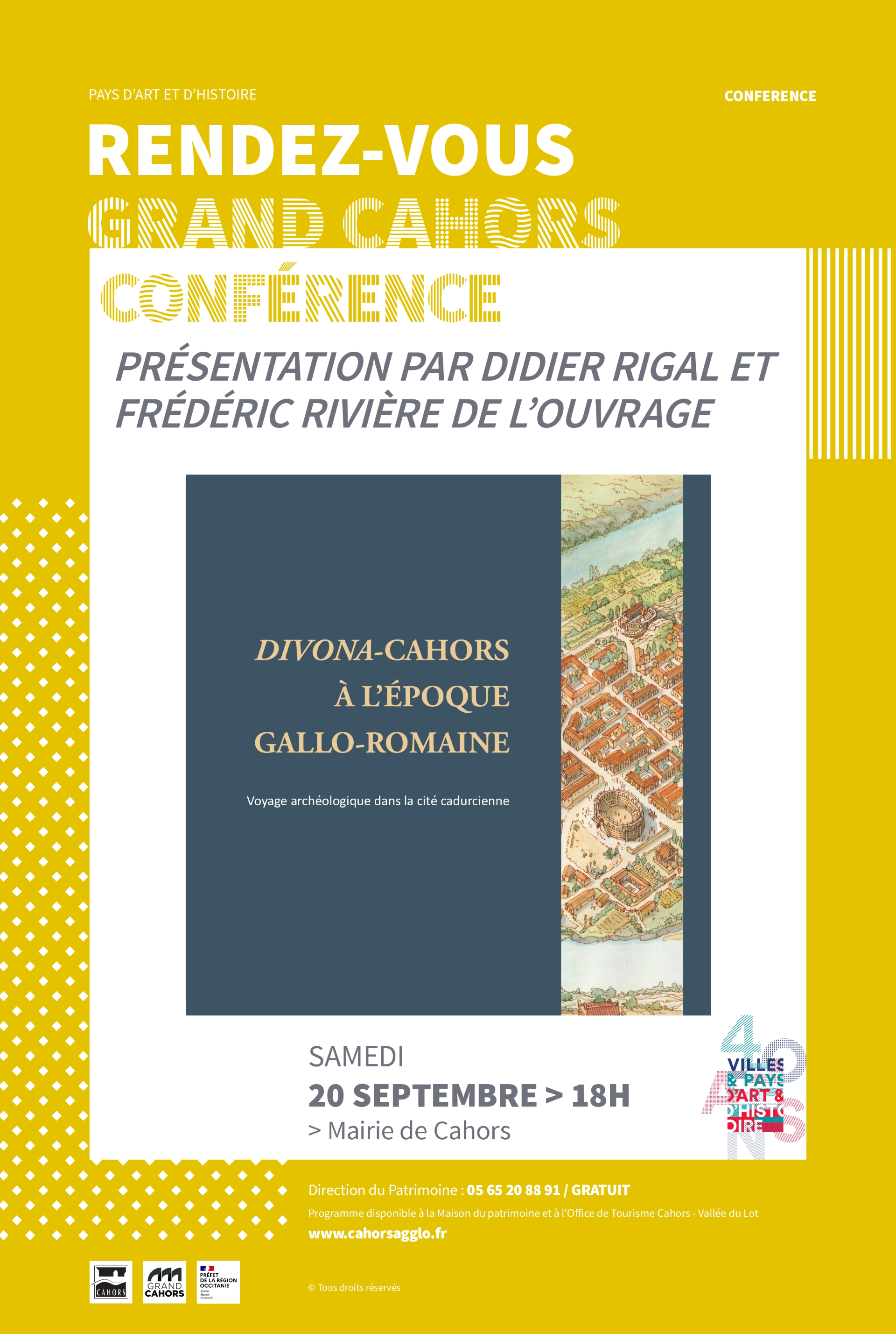 Conférence : présentation de l'ouvrage "Divona-Cahors à l'époque Gallo-Romaine"