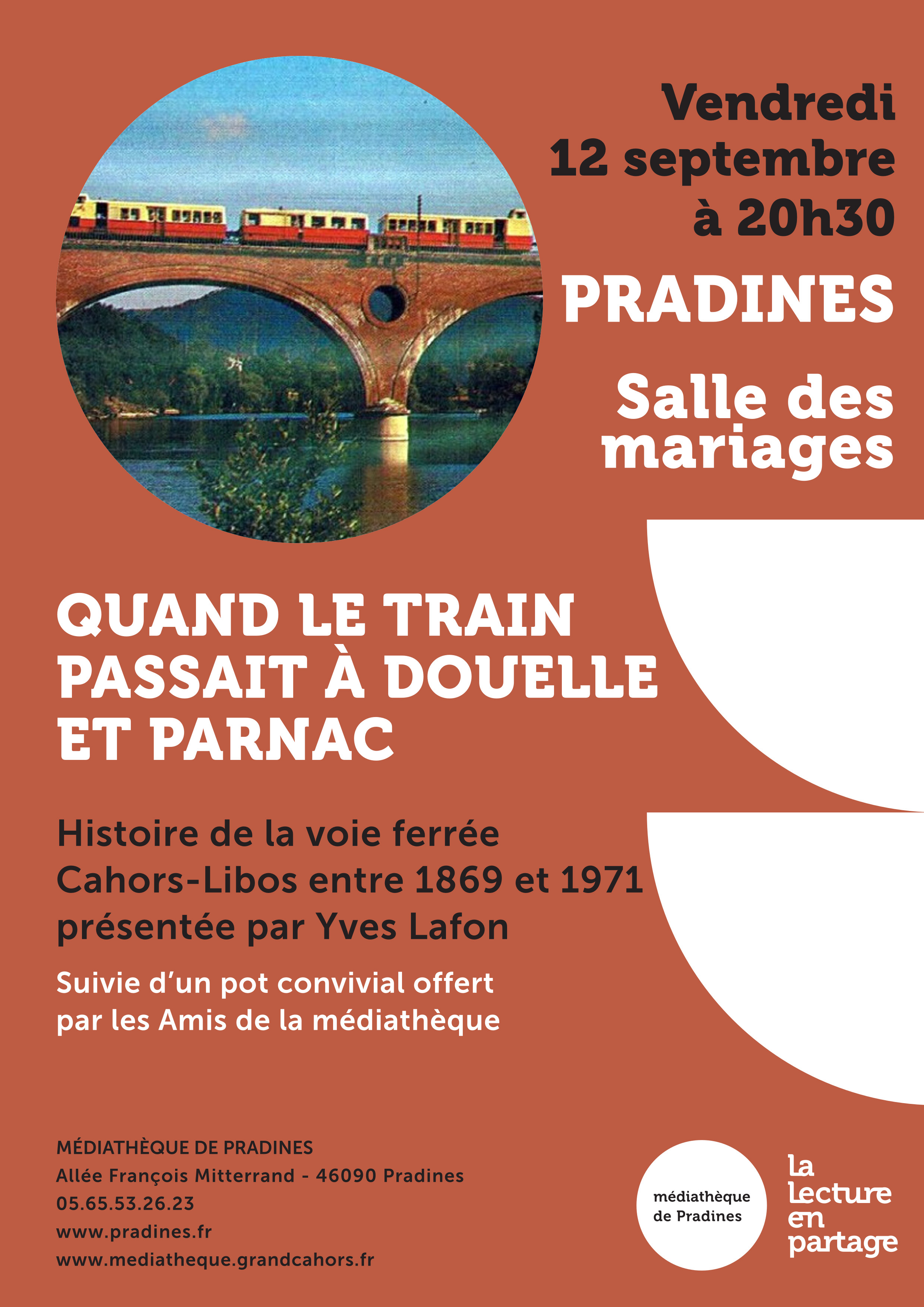 Conférence : "Quand le train passait à Douelle et Parnac"