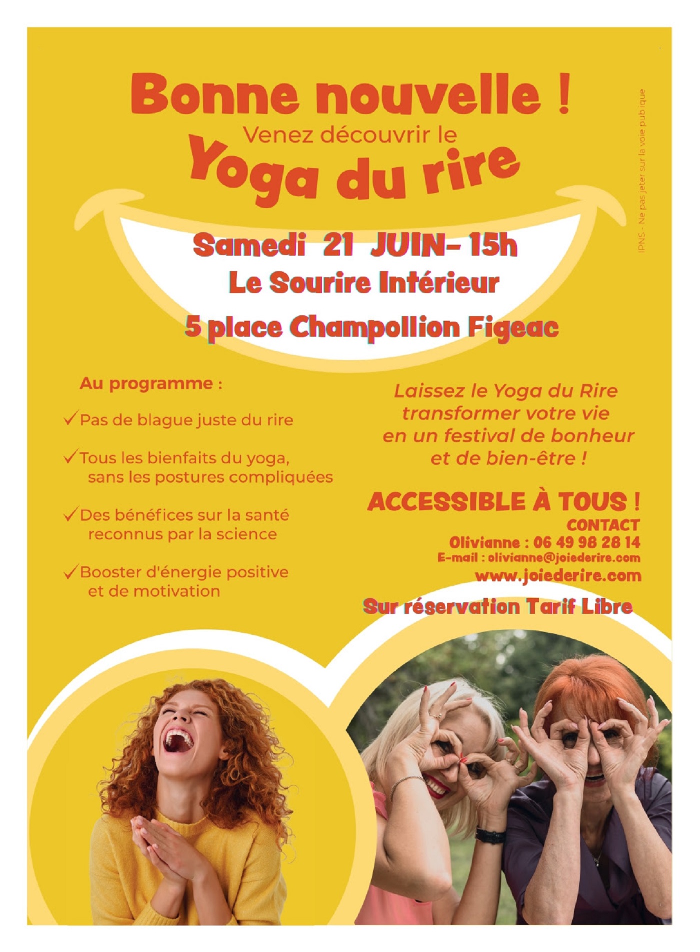 Yoga du rire à Figeac