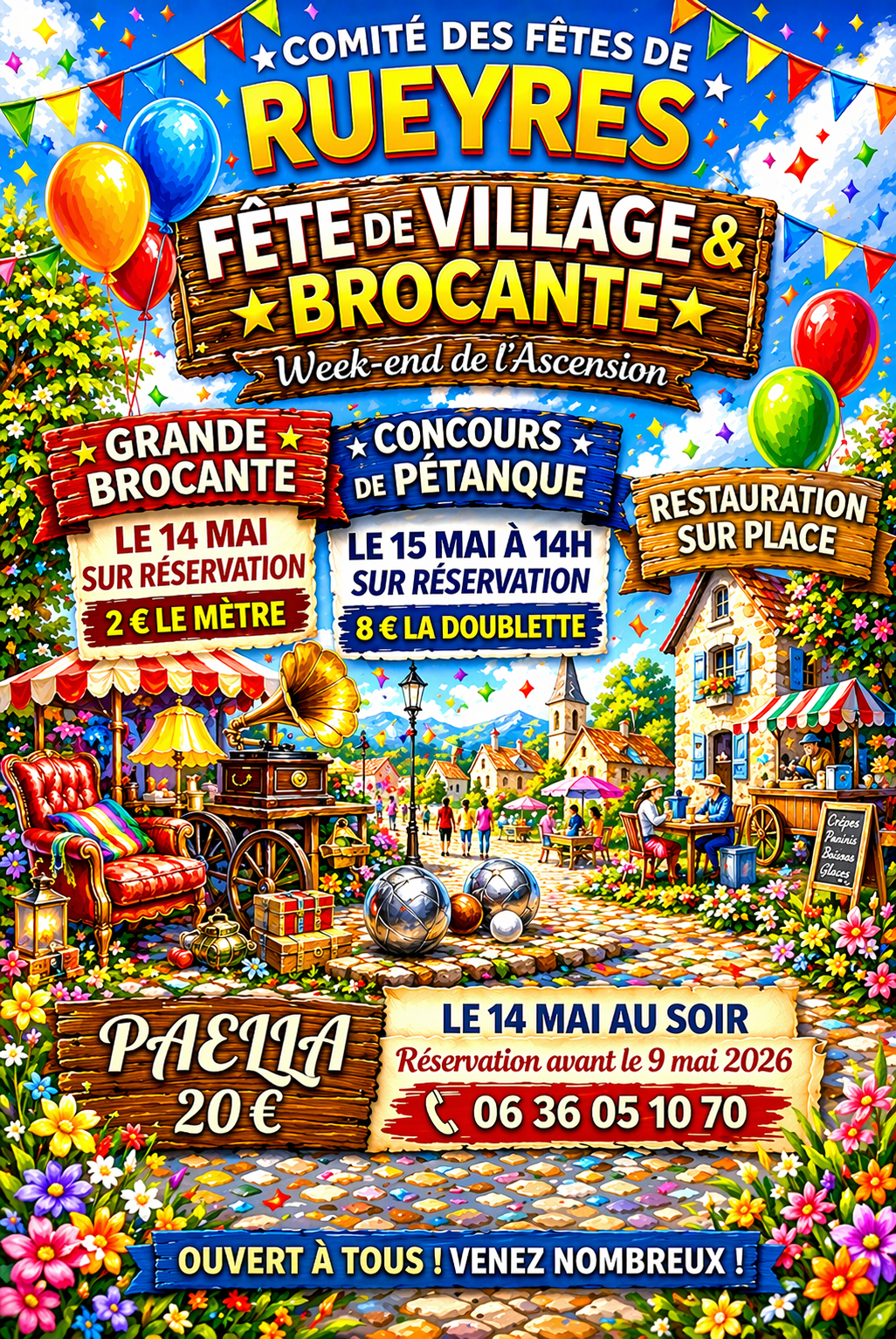 Fête du village à Rueyres — visuel événement