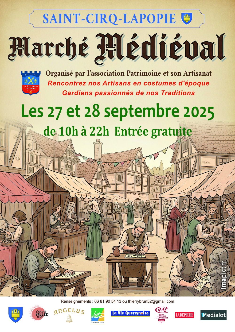 Marché Médiéval à Saint-Cirq-Lapopie