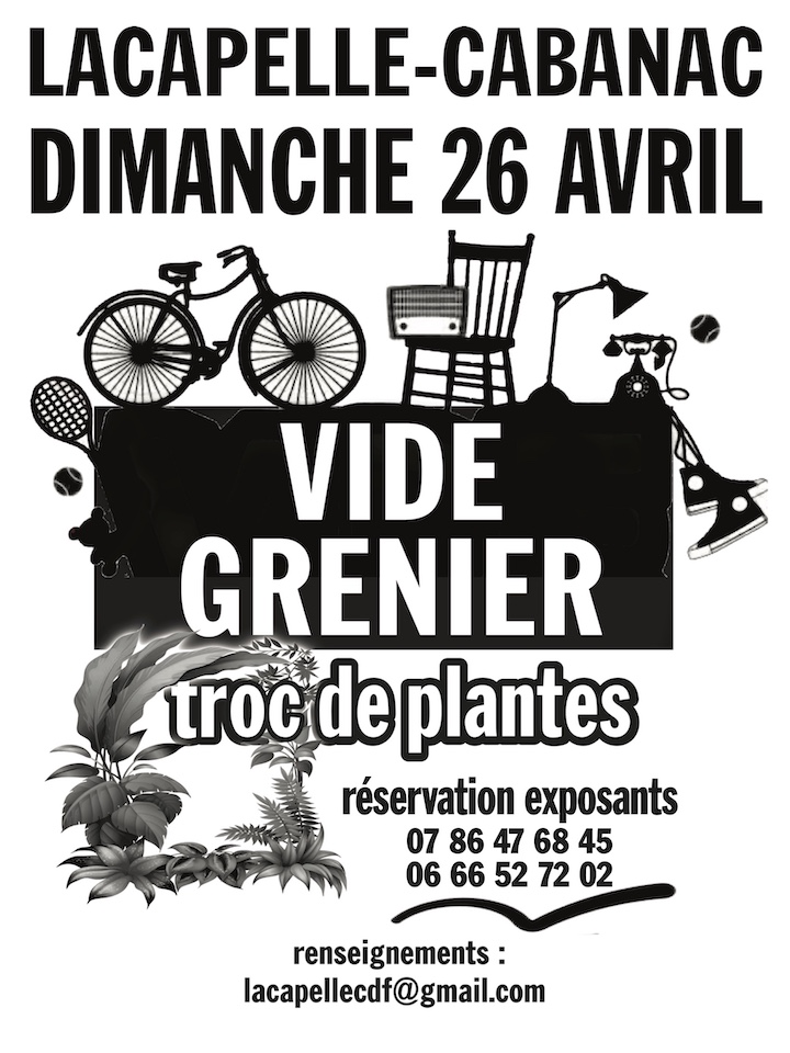 Vide-Greniers et Troc de Plantes à Lacapelle-Cabanac — visuel événement