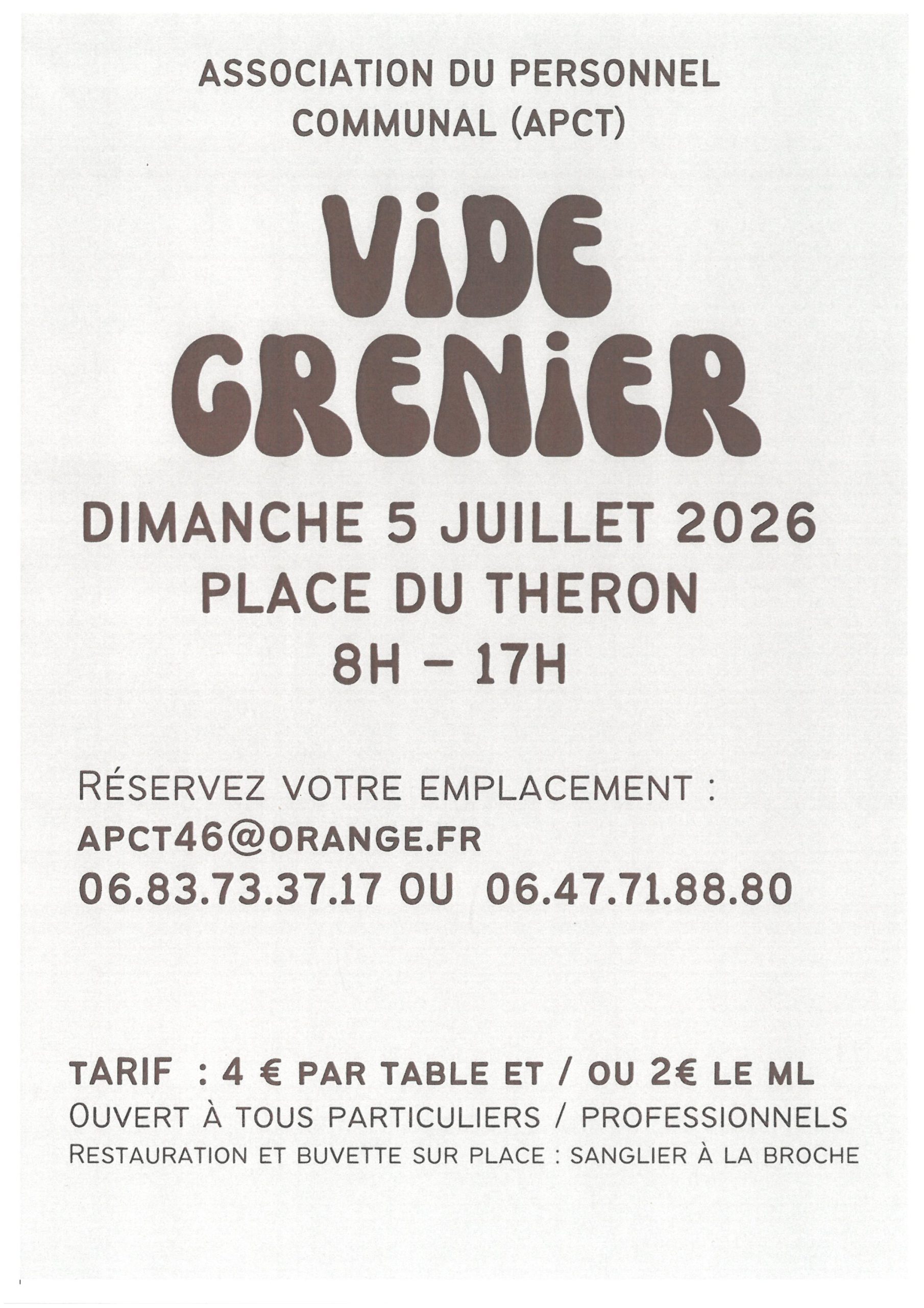 Vide-greniers à Nuzéjouls