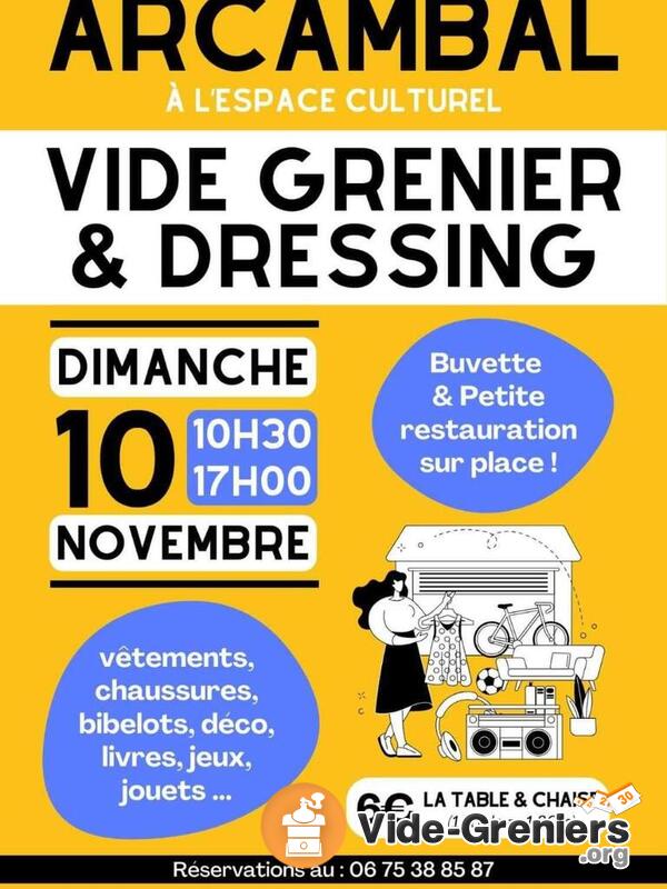Vide grenier - vide dressing à Arcambal