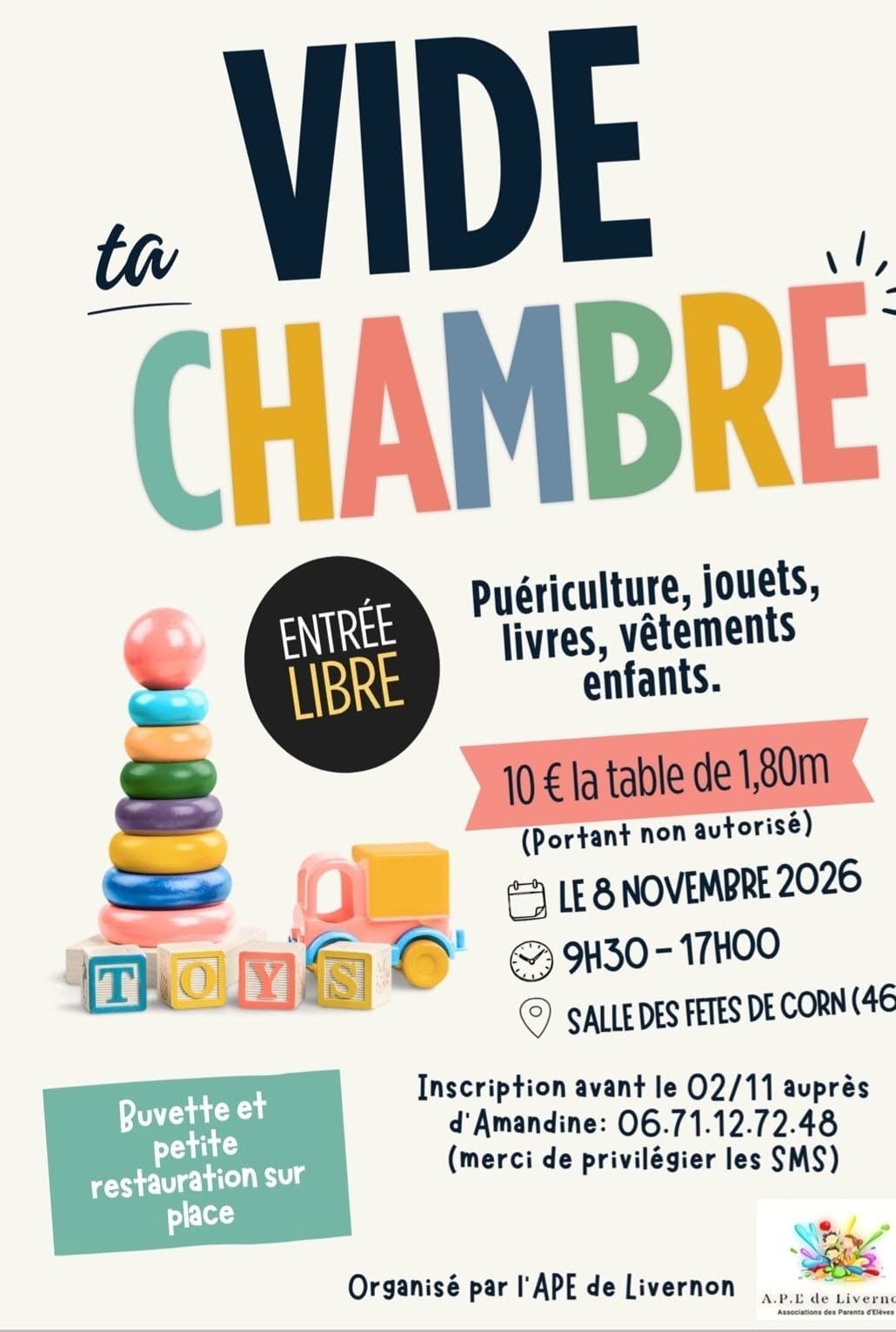 Vide ta chambre à Corn