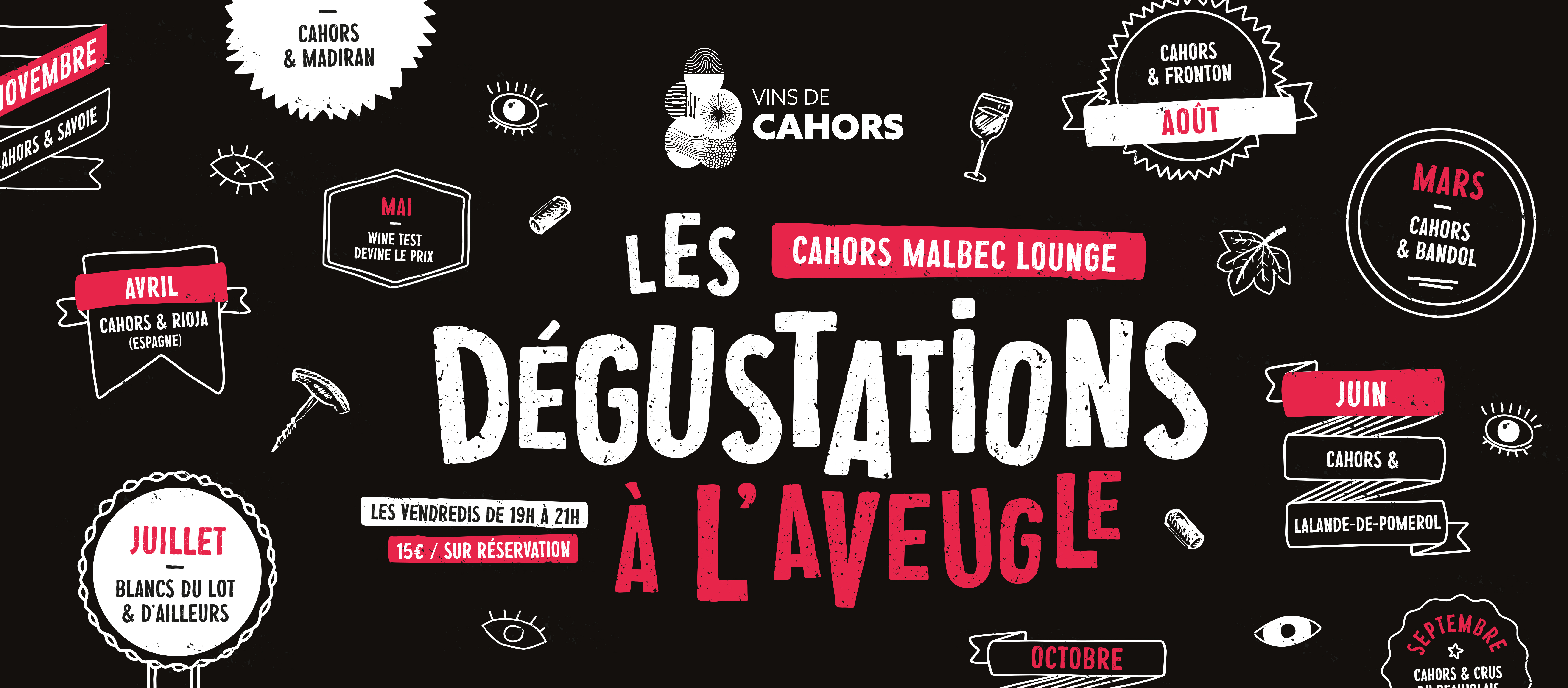 Dégustation à l'Aveugle au Cahors Malbec Lounge