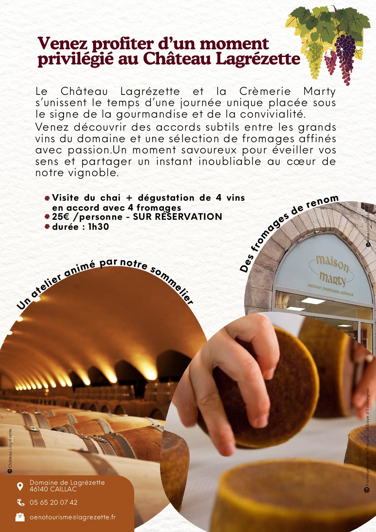 Vins et fromages au château Lagrézette, Caillac - photo 3